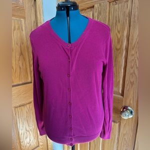 Banana Republic magenta xl cardigan